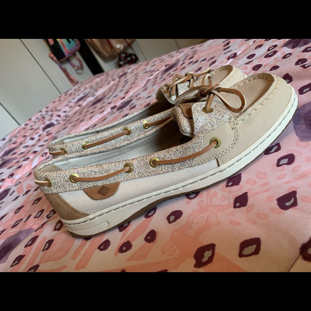 Glitter Sperry’s Memory Foam